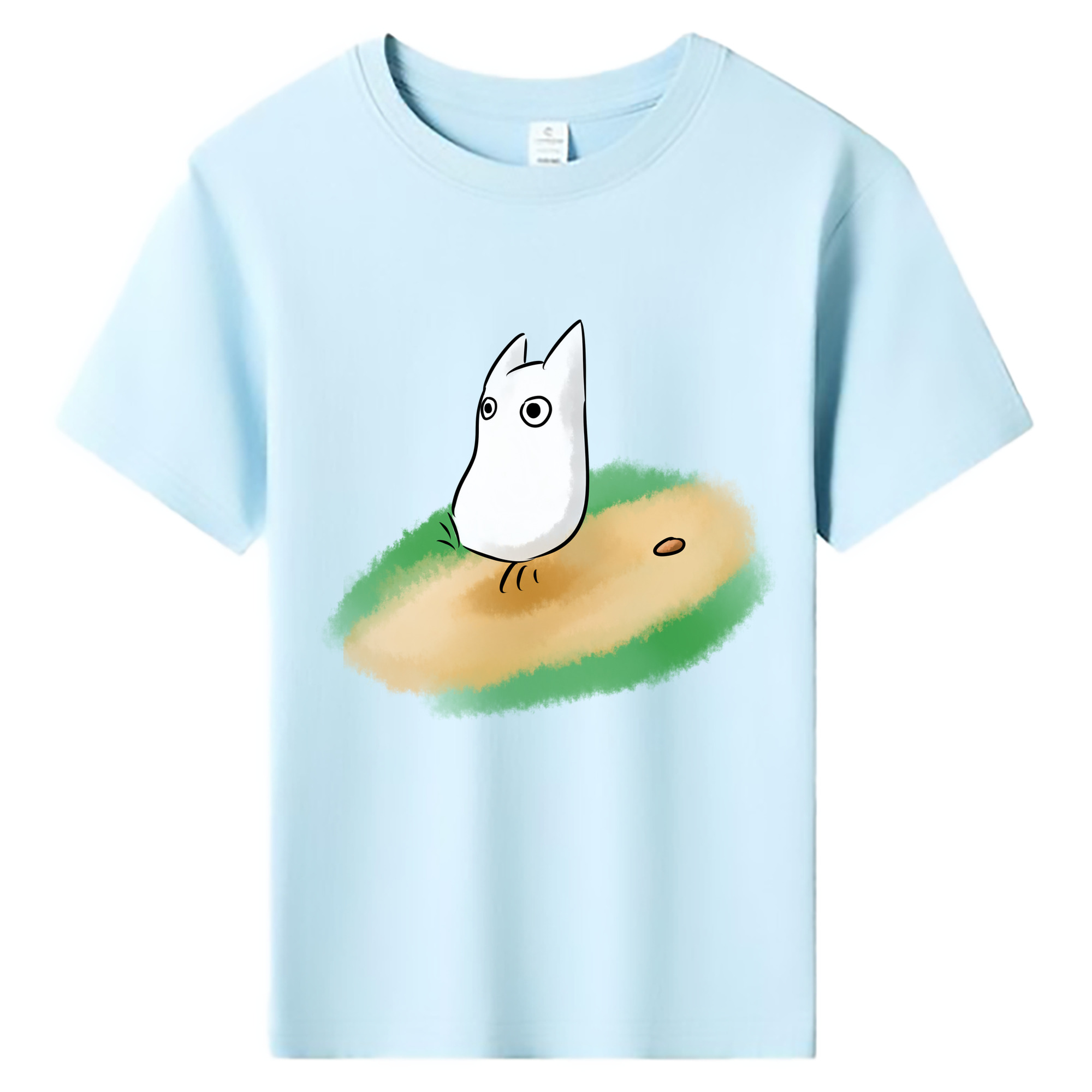 （画像用） となりのトトロ 草壁メイ 草壁サツキ My Neighbor Totoro Satsuki Kusakabe Mei Kusakabe 綿100％キッズTシャツ（フロントプリント）